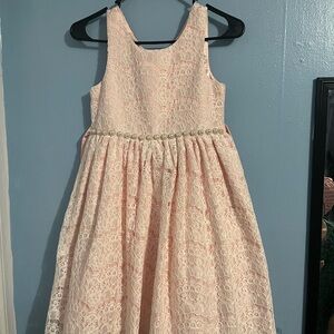 American Princess Pink A-Line Sleeveless Dress for Weddings